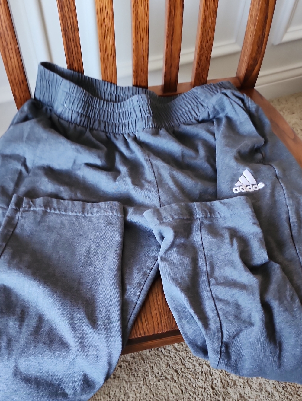 adidas Men's Medium Charcoal Gray Sweatpants